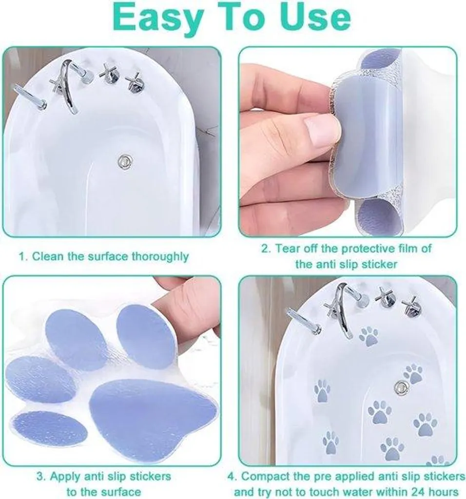 Autocollants de bain antidérapants animaux marins texture sécurisée