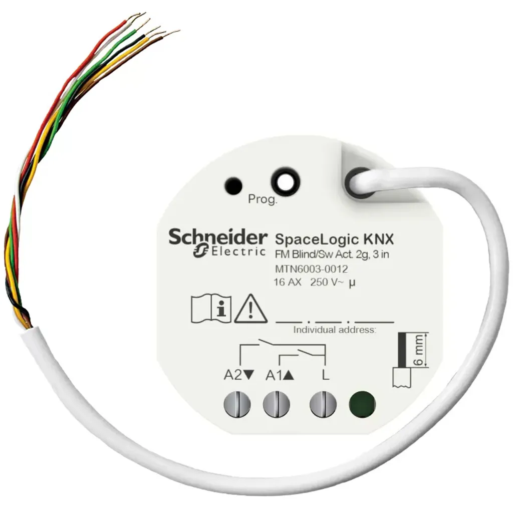 Actionneur de volet SpaceLogic 2 volets 3 entrées MTN6003-0012 KNX