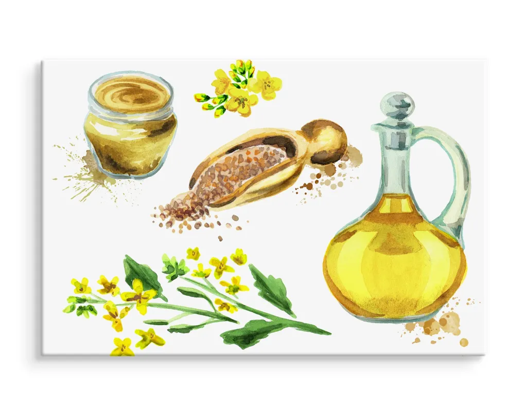 Quadro su Tela Fiori e Spezie 120x80 | Decorazione Parete Moderna XXL - 3
