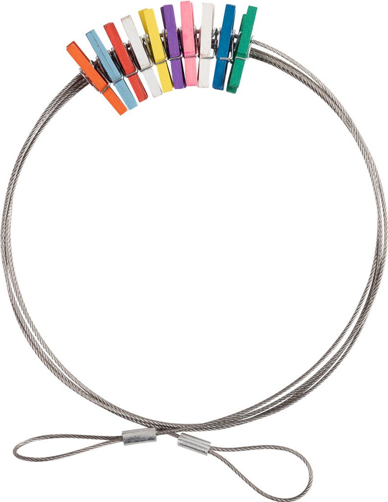 Horizontaler Fotohalter mit Gewinde für 10 Fotos, 150 cm