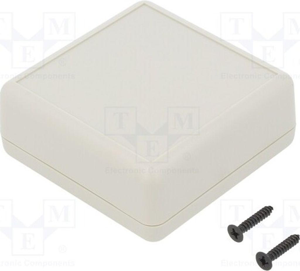 1x Gehäuse: universell X: 66,5mm Z: 28mm Y: 66,5mm hellgrau G515G Universal-Gehä