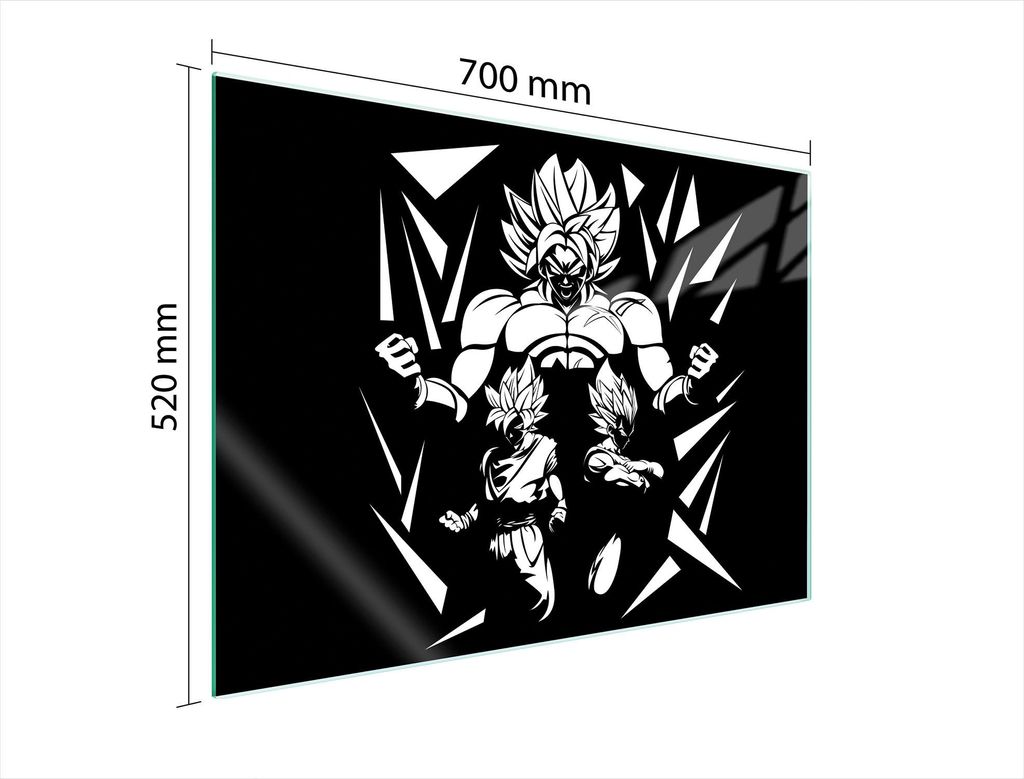 Glasschutzplatte Für Herd 70X52 Anime