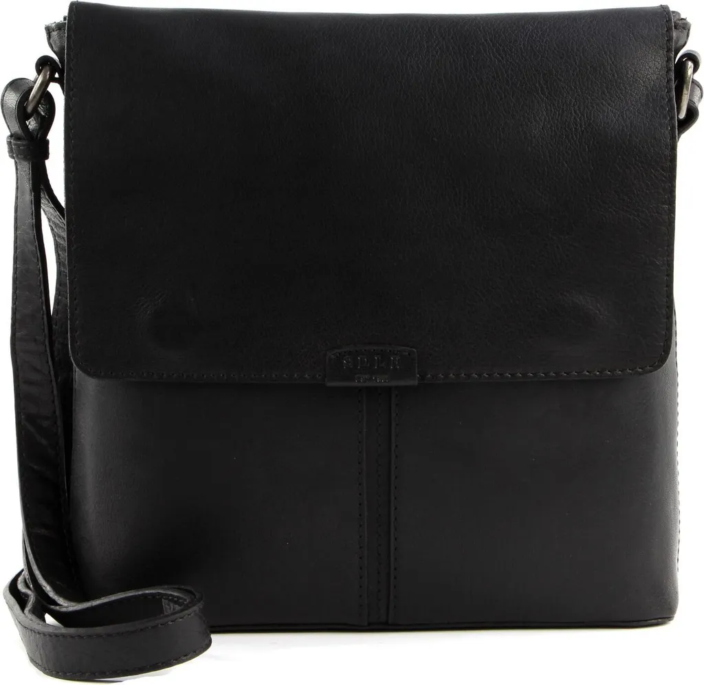 SADDLER Oslo Sac à Épaule en Cuir Noir - Sacoche Bandoulière Premium