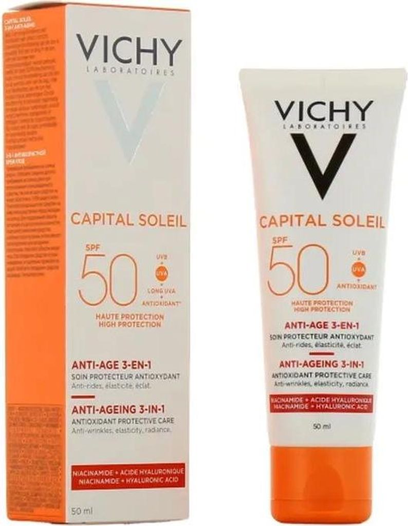 Vichy Ideal Soleil krem przeciwstarzeniowy SPF50 50ml Obrázek produktu 