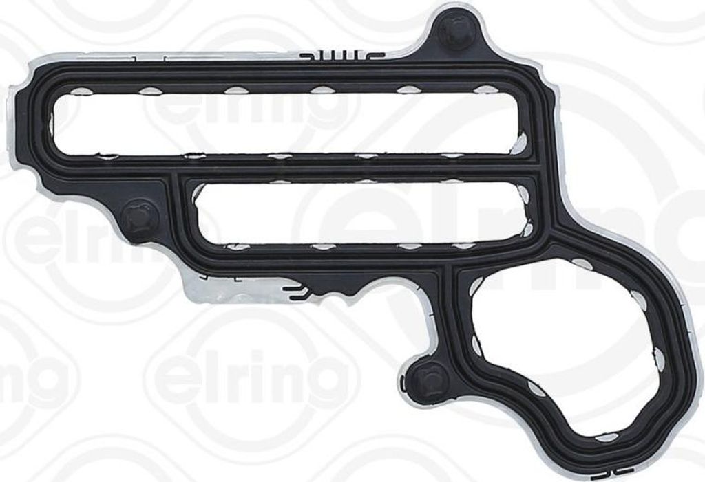 ELRING Steuergehäusedichtung 534.961 motorseitig passend für MERCEDES-BENZ E-Klasse Limousine (W212) Gummi