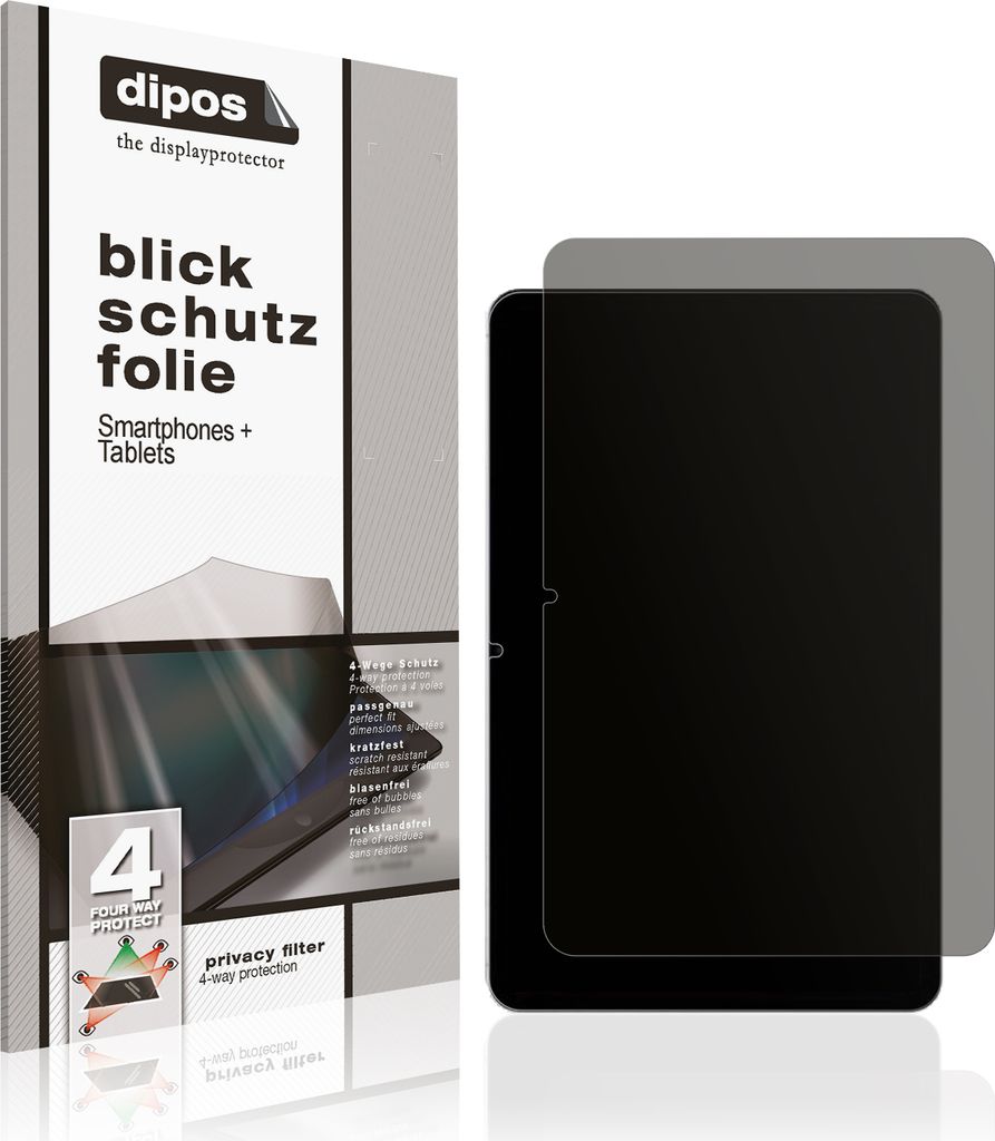 Blickschutzfolie für OPPO Pad Air matt Schutzfolie Folie Display Schutz dipos