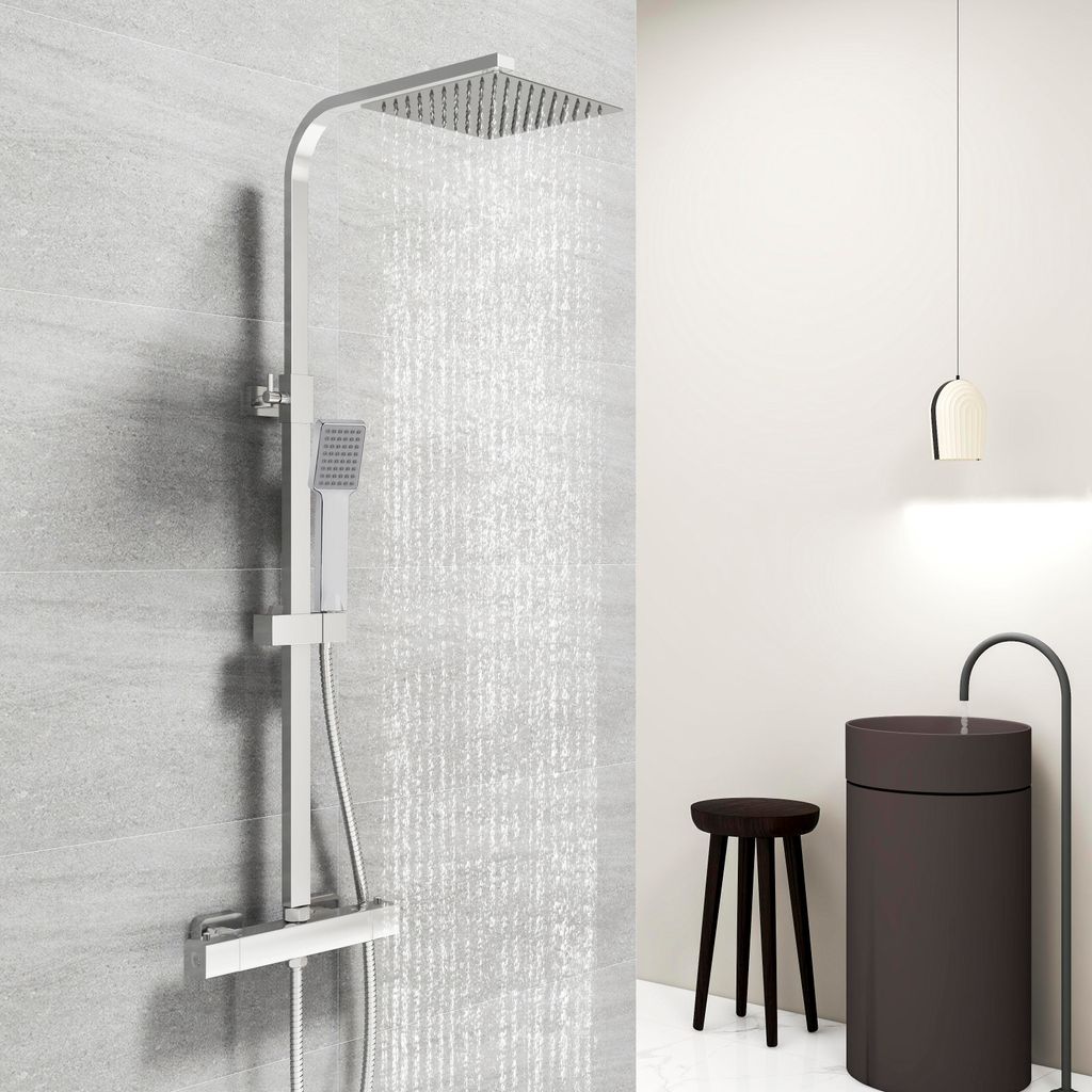 Acezanble Duschsystem mit Thermostat Duscharmatur Produktbild 