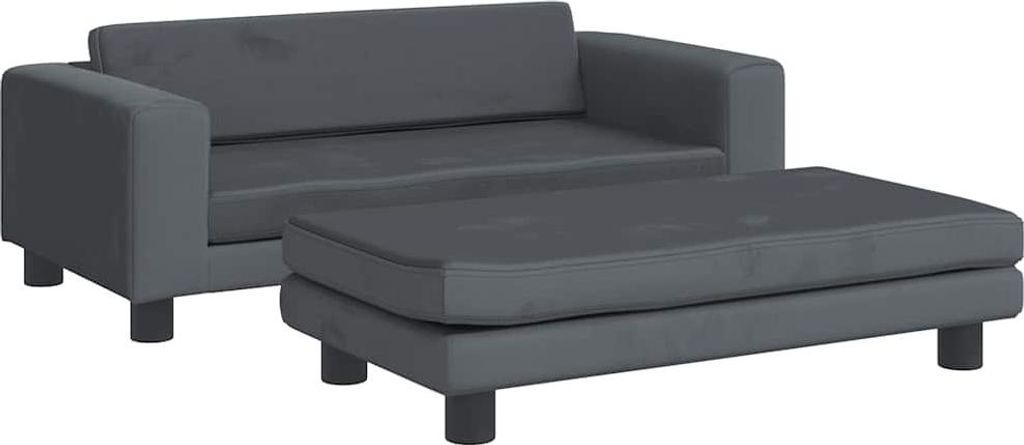 vidaXL Pelech pre psov s nadstavcom Tmavo šedý 100x50x30 cm Obrázok produktu 