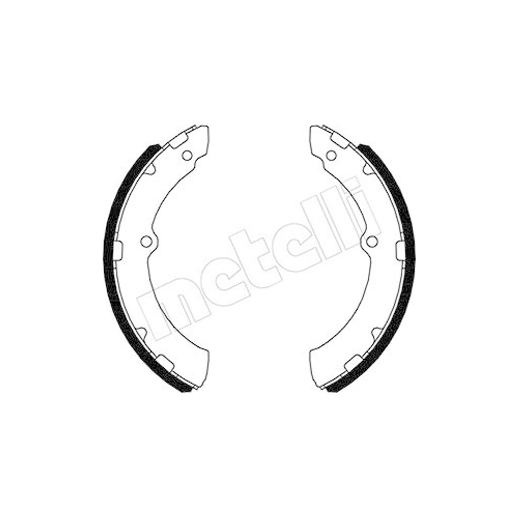 Bremsbackensatz Metelli 53-0641 für Toyota