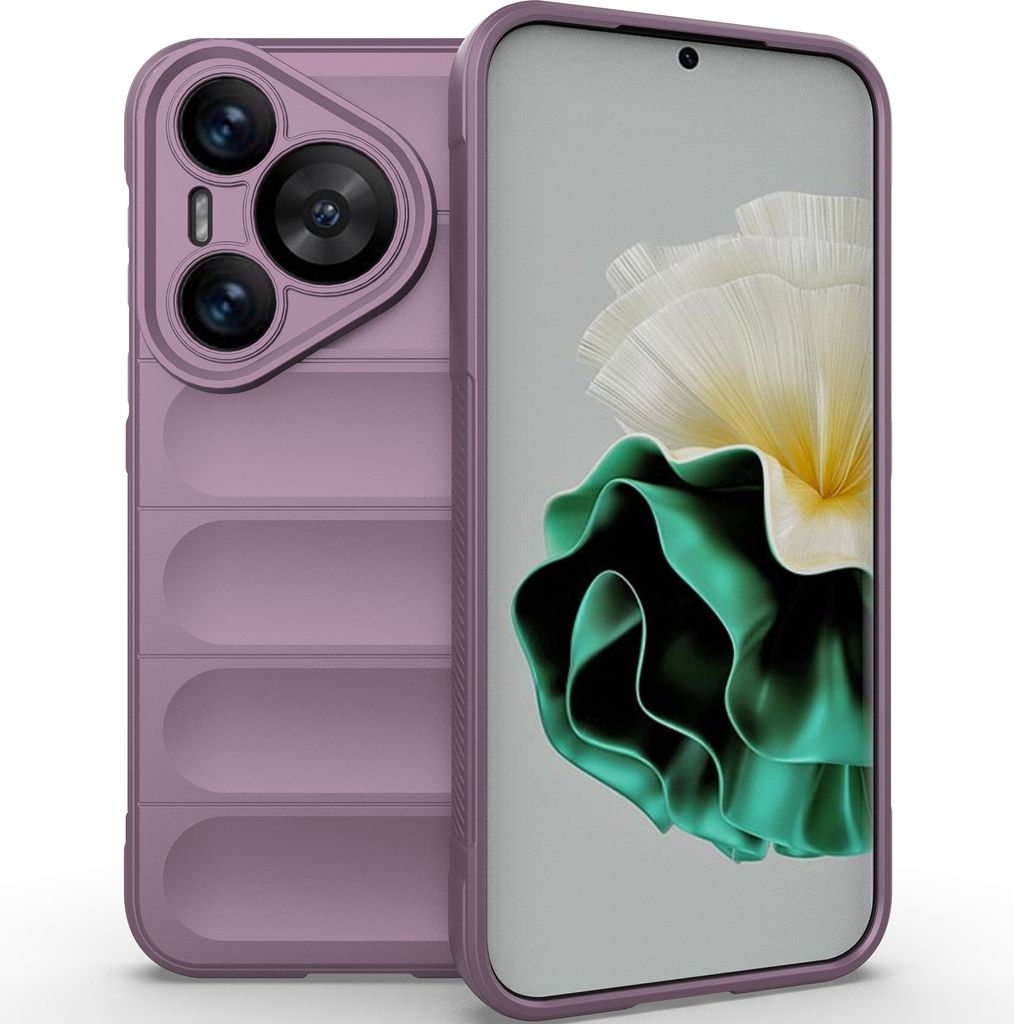 Handyhülle für Huawei Pura 70 Weich TPU Silikon Stossfest Anti-rutsch Hülle Lila