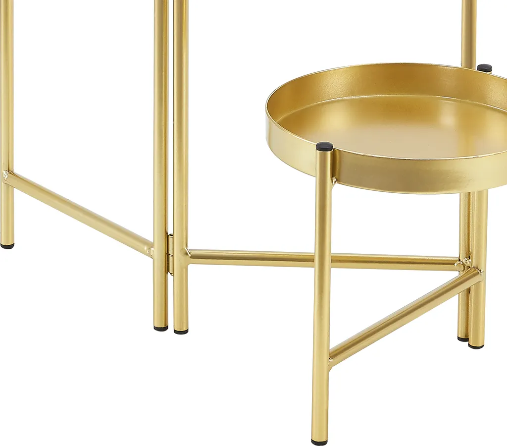 Support fleurs pliable Kallo 3 bacs métal laiton design modulable