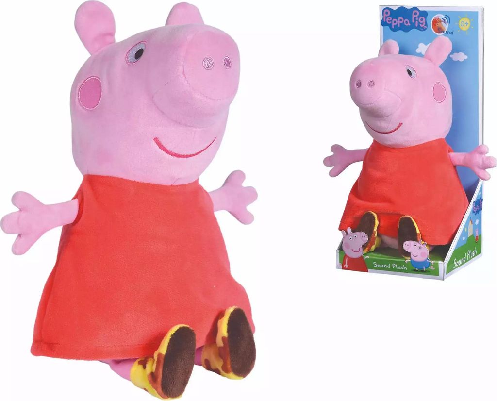 Simba Peppa Pig Plüsch Peppa mit Sound, 22cm Produktbild 