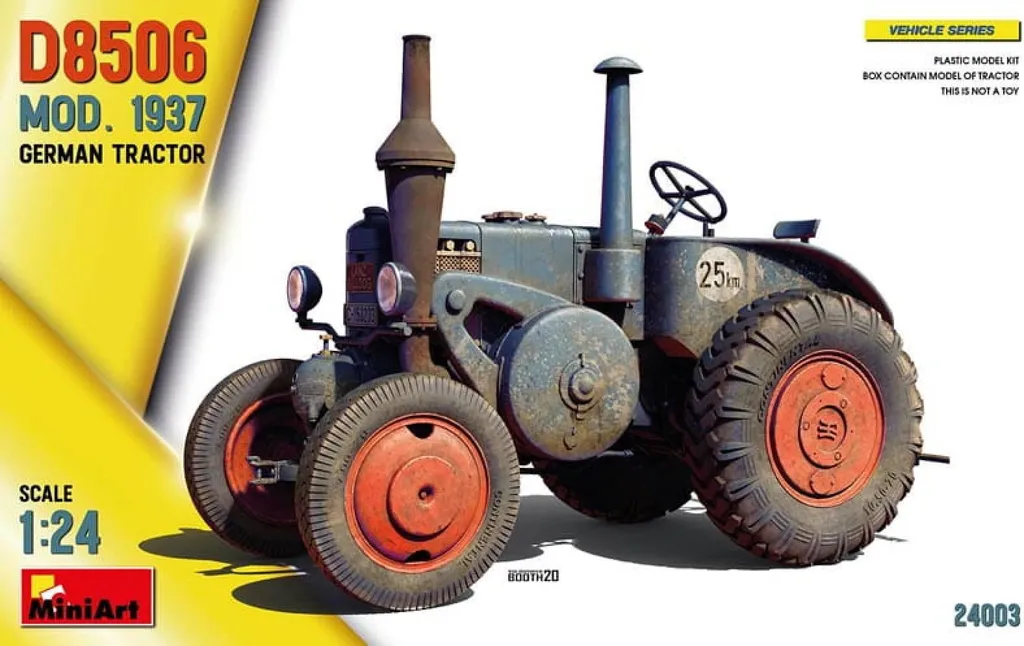 MiniArt 1:24 Tracteur D8506 Modèle 1937 Maquette Plastique 35118