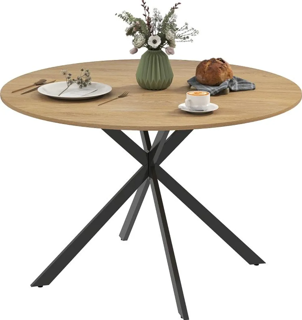 Table à manger ronde pour bureau à domicile ou cuisine gain de place 120