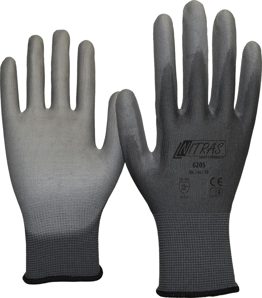 Arbeitshandschuhe | 12 Paar Nitras Nylonhandschuhe | Gr. 11 Produktbild 