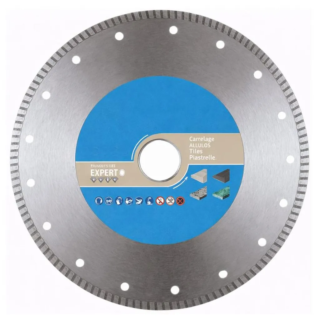 Lame Diamant 300 x 2 mm Jante Cannelée Haute Précision Grès Cérame