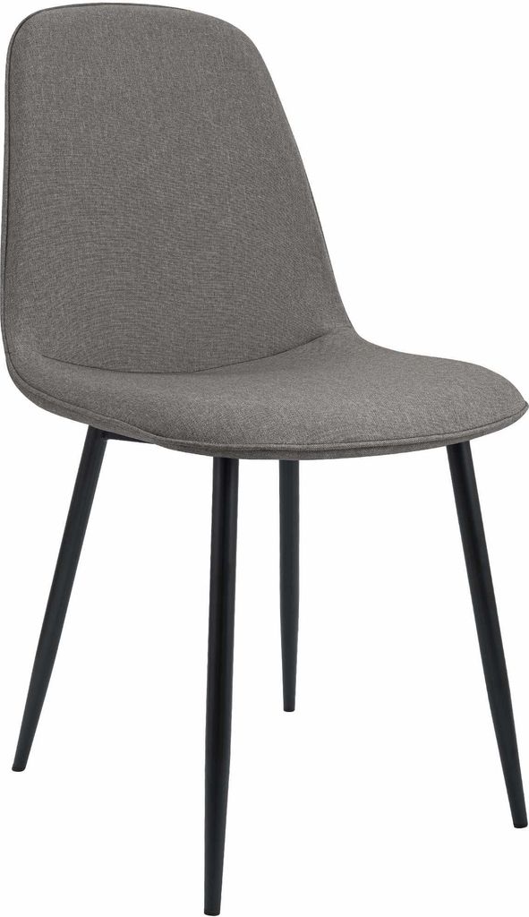 Esszimmerstuhl RAZON - Stoff Hellgrau 45x54x88 cm | Essstühle Esszimmerstühle Küchenstühle Wohnzimmerstühle