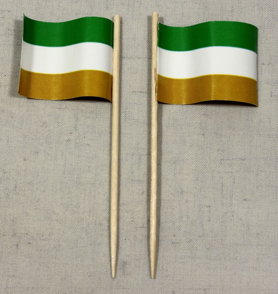 Party-Picker Flagge Kleingarten Schrebergarten Papierfähnchen in Spitzenqualität 25 Stück Beutel