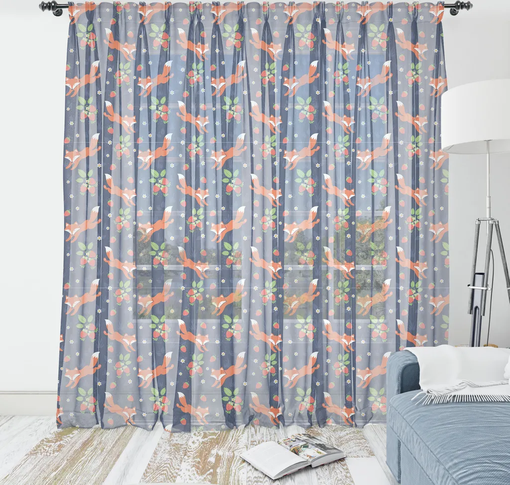 Arazzo Gigante Volpe ABAKUHAUS 274cm - Raso Satin Lavanda Arredo