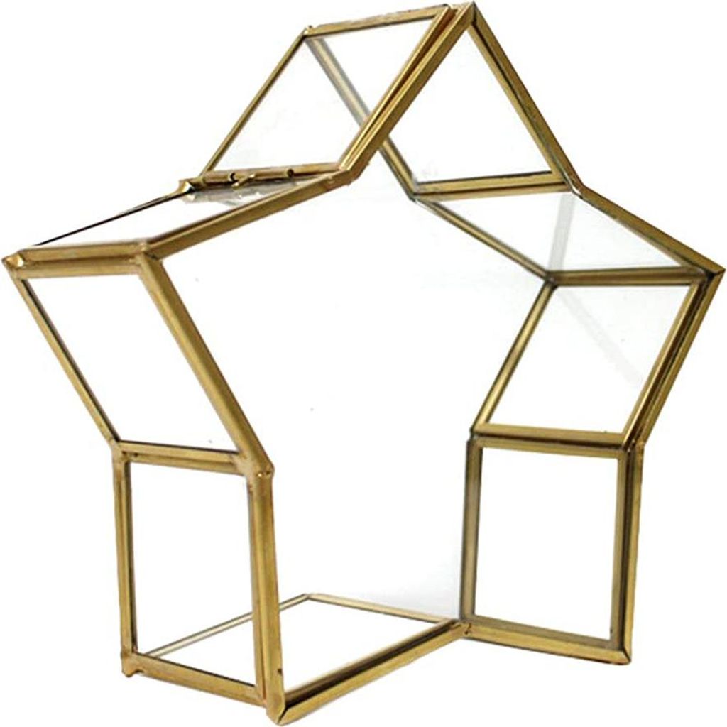 Sternförmige Wunschflaschen aus Glas – Souvenirboxen, Spardosen, Bastelmaterialien, Schmuck, Dekodosen