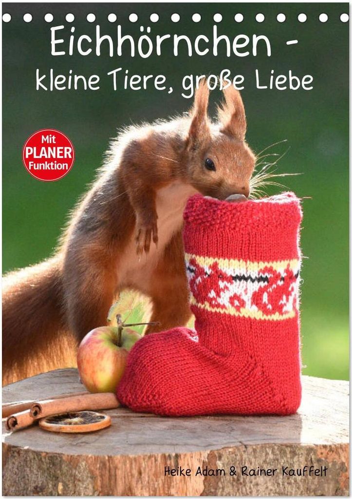 Eichhörnchen - kleine Tiere, große Liebe (Tischkalender 2026 DIN A5 hoch), CALVENDO Monatskalender