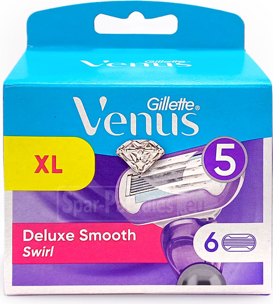 Gillette Venus Deluxe Smooth Swirl Rasierklingen, 6er Pack Produktbild 