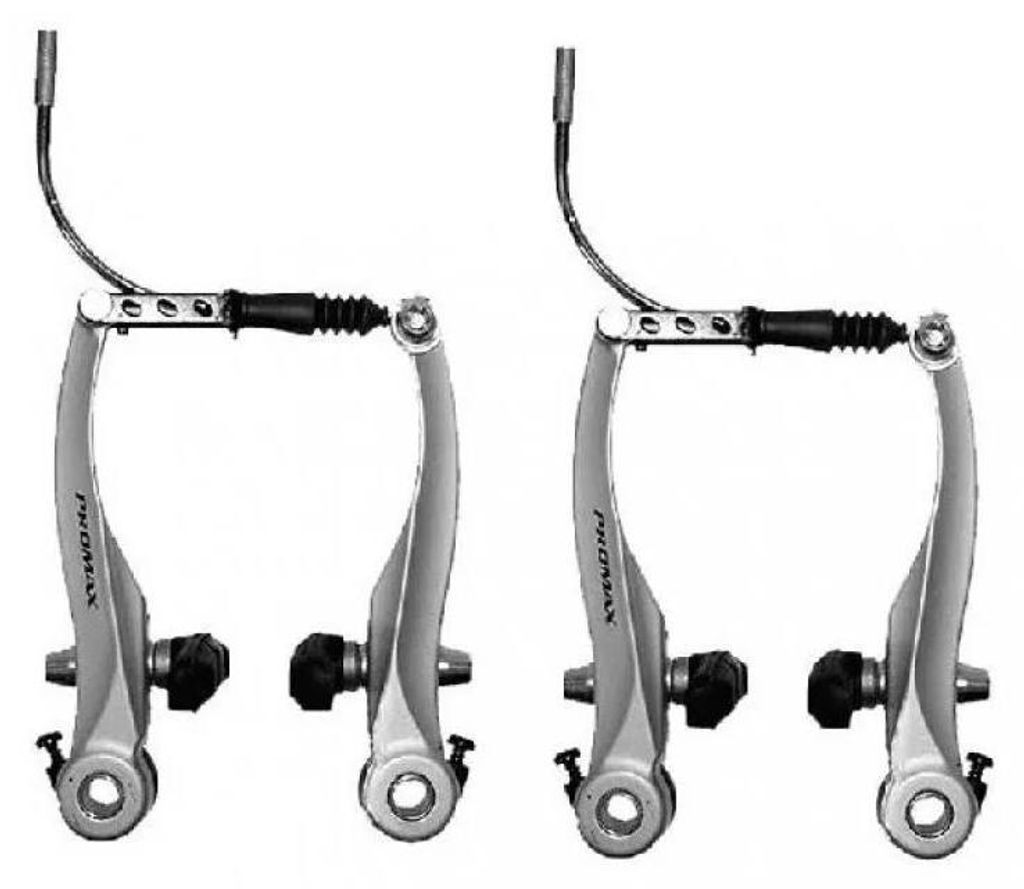 Bremse Promax V - Brake Satz VR & HR silber 110 mm