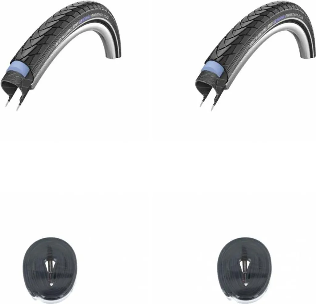 Kit pneu Schwalbe Marathon Plus tringle rigide haute protection
