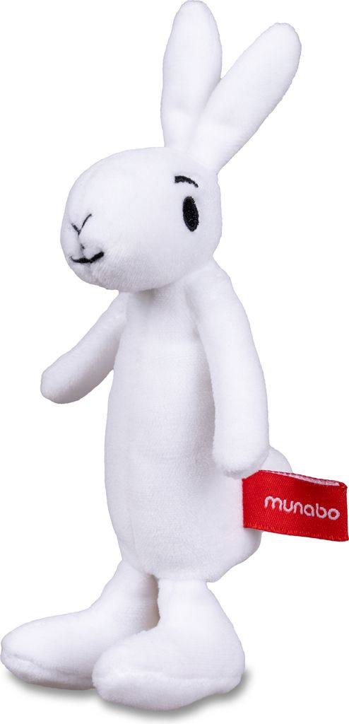 Fingerpuppe Kaninchen Bobek 15cm weiß – kreatives Spielzeug Kinder