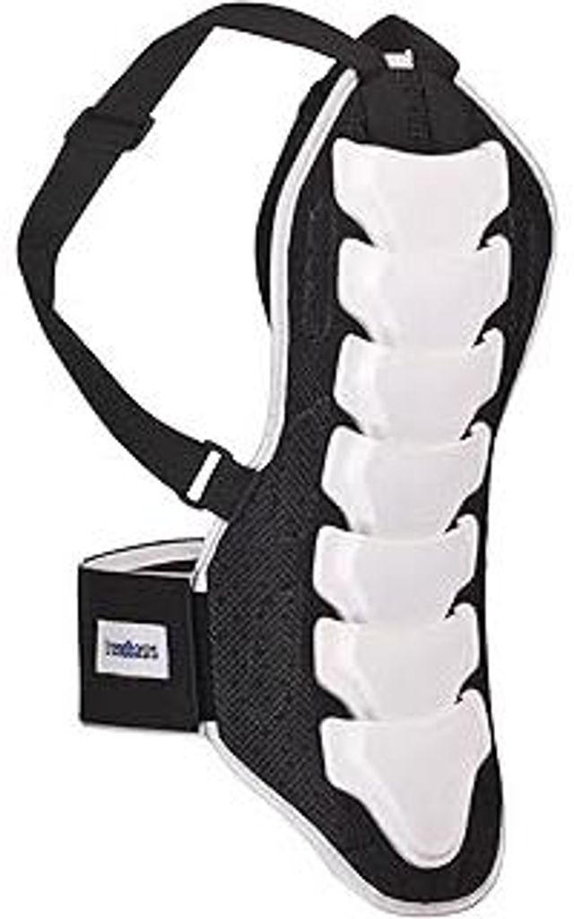 Rückenprotektor für Ski und Snowboard, er Rückenschutz für Wintersport, Snowboard und Ski Rückenprotektor, Wirbelsäulenschutz in Weiss