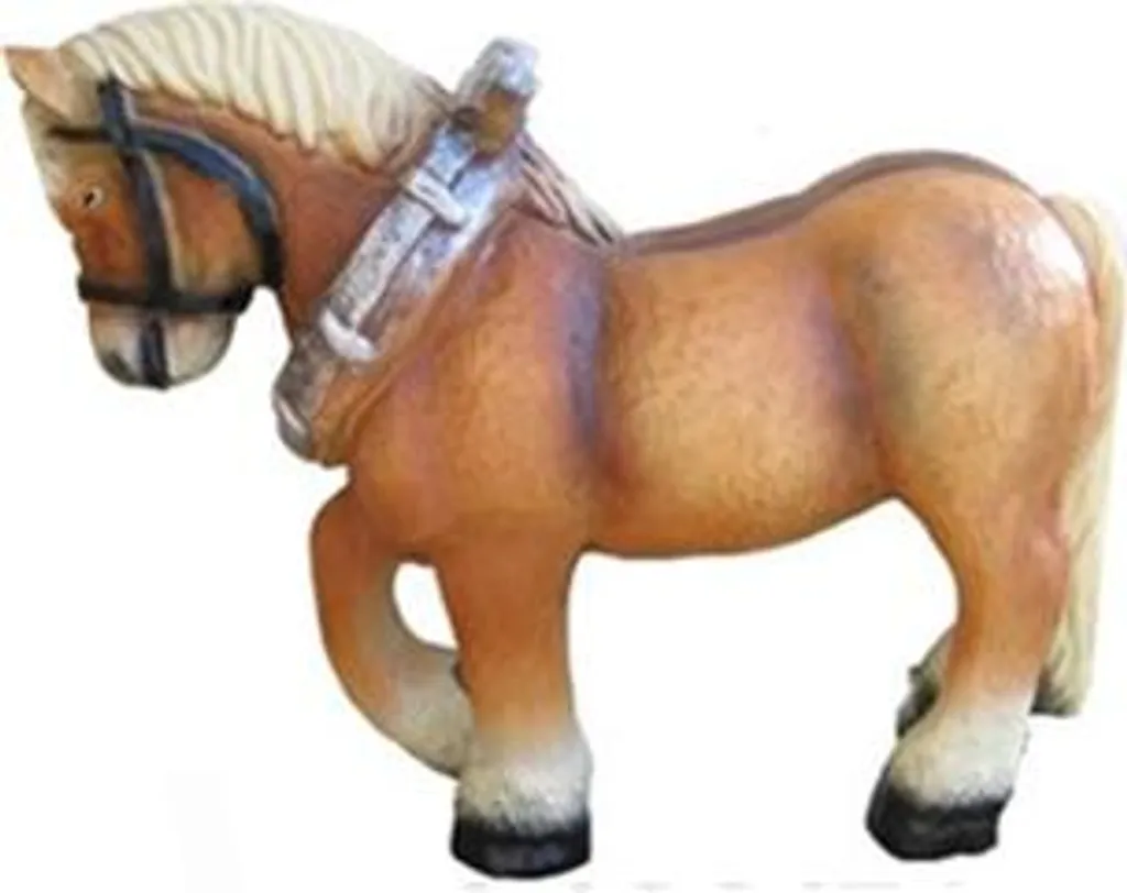 Statue Cheval Russe 51cm : Décoration Imposante pour Grand Buffet