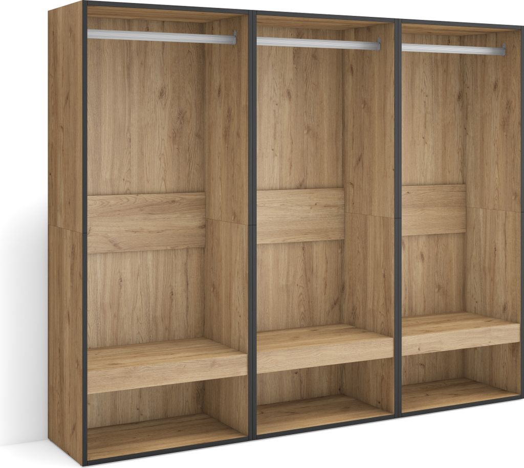 COZY Armoire Vestiaire ouvert, 180x35x145 cm, Chambre à Image du produit 