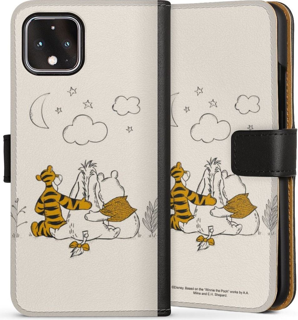 DeinDesign Klapphülle für Google Pixel 4 Handytasche Lederhülle Tasche Disney Offizielles Lizenzprodukt Winnie Puuh