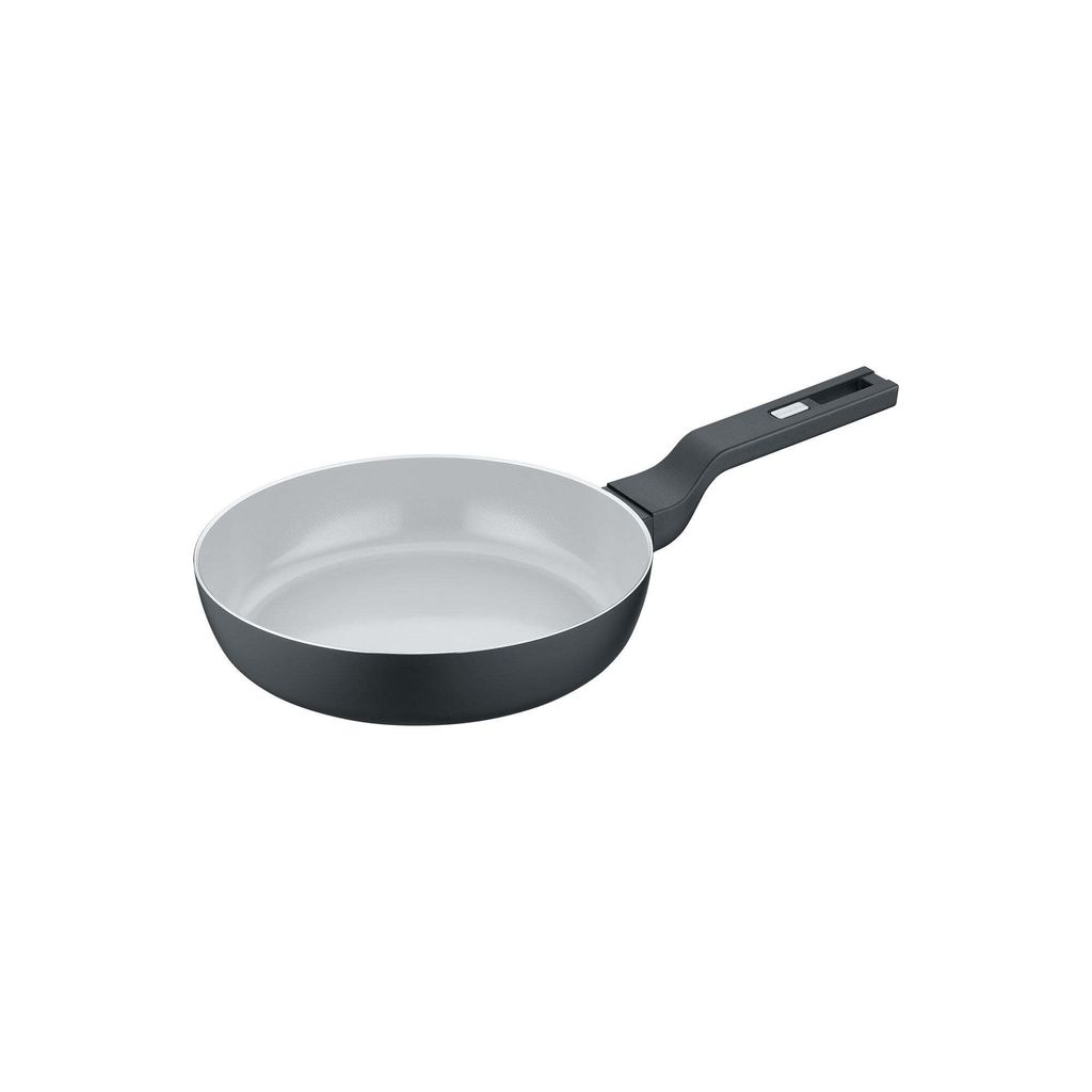 Schmorpfanne 24 cm, Aluminium, recycelt, schwarz - b.clever