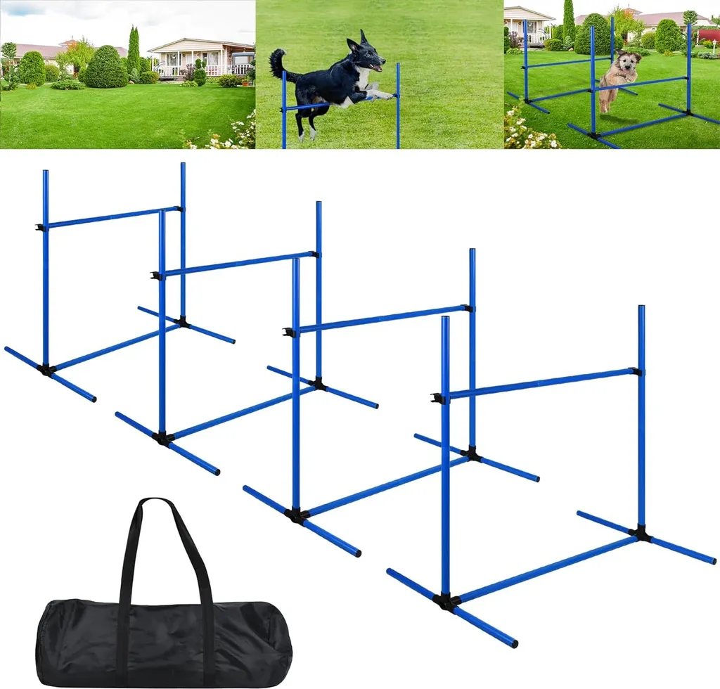 Évitez l'Ennui de votre Chien - Set de Haies d'Agility Pratique avec Sac