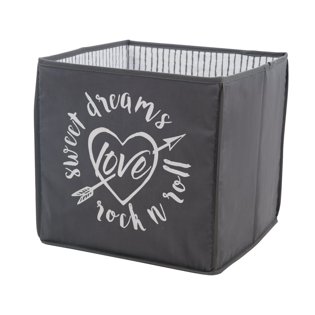 roba Aufbewahrungsbox 'Rock Star Baby 3', Canvas-Box für Spielzeug, Deko im Kinderzimmer