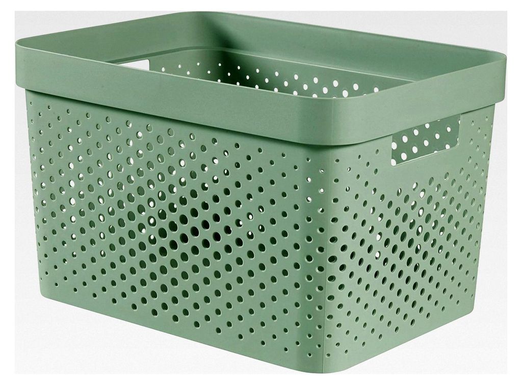 Infinity-Behälter, 17 l, Grün, 35,5 x 26,2 x 21,9 cm, recycelter Kunststoff