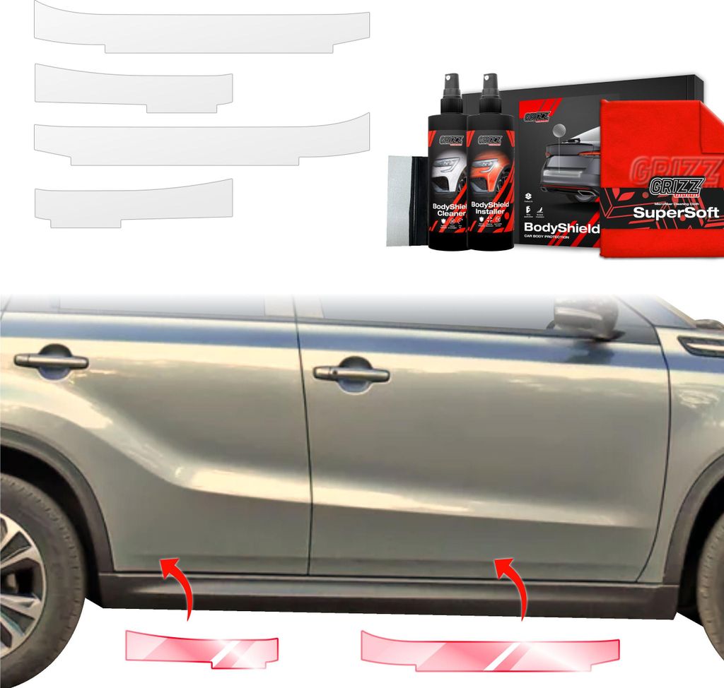 4in1 Schutzfolie Grizz Protector für Schweller - Suzuki Vitara Facelift (2024-2025)