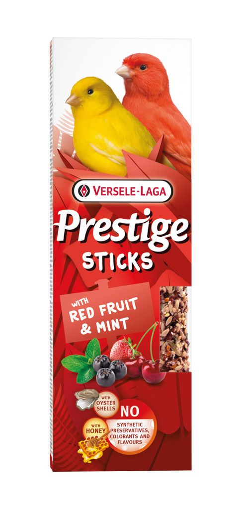 Prestige Sticks Kanarien mit roten Früchten & Minze - 2 Stück - 60 g