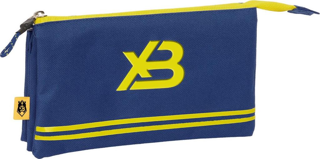 Dreifaches Mehrzweck-Etui Kings League X buyer Blau 22 x 12 x 3 cm