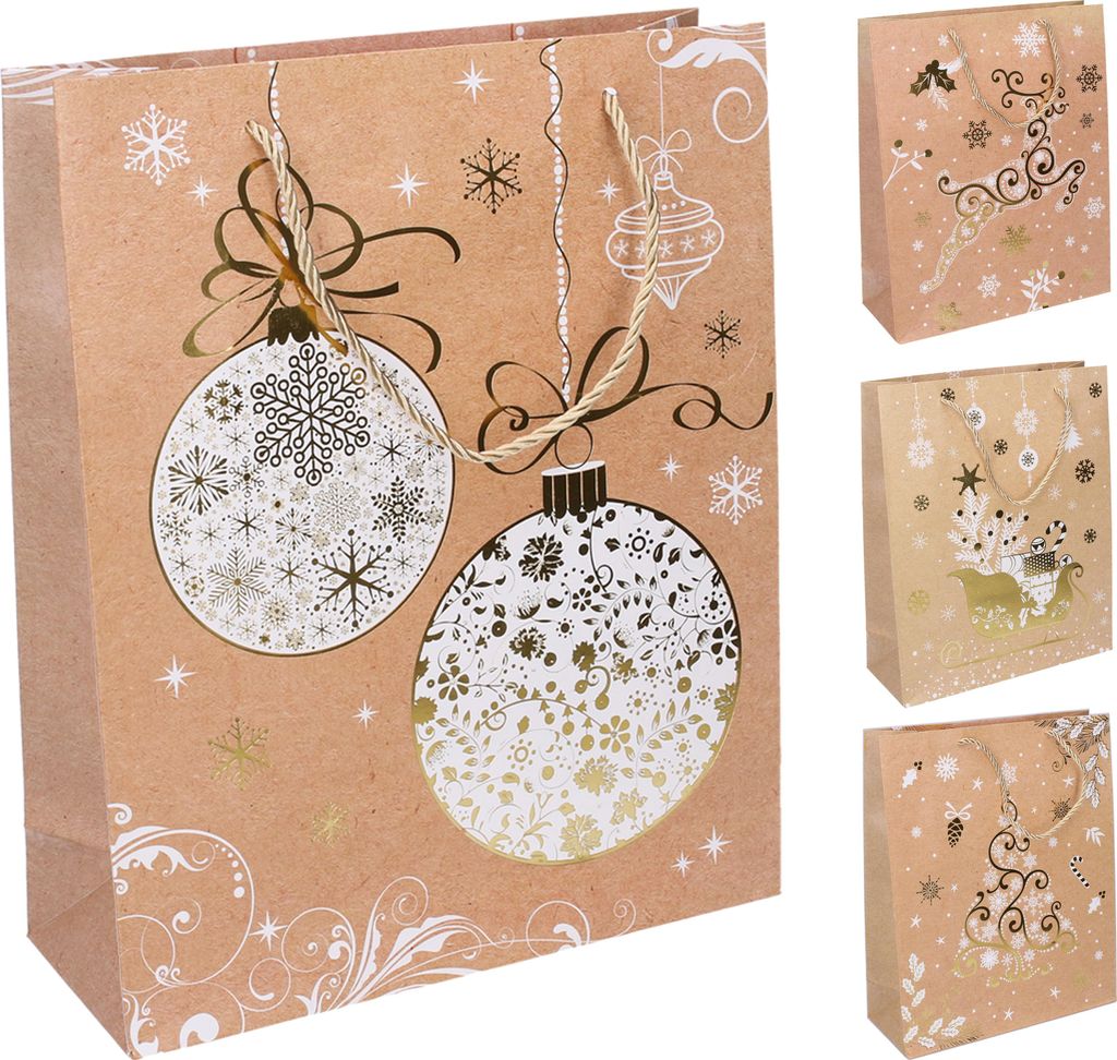 Geschenktüte L 30x41,5x12 cm Weihnachten