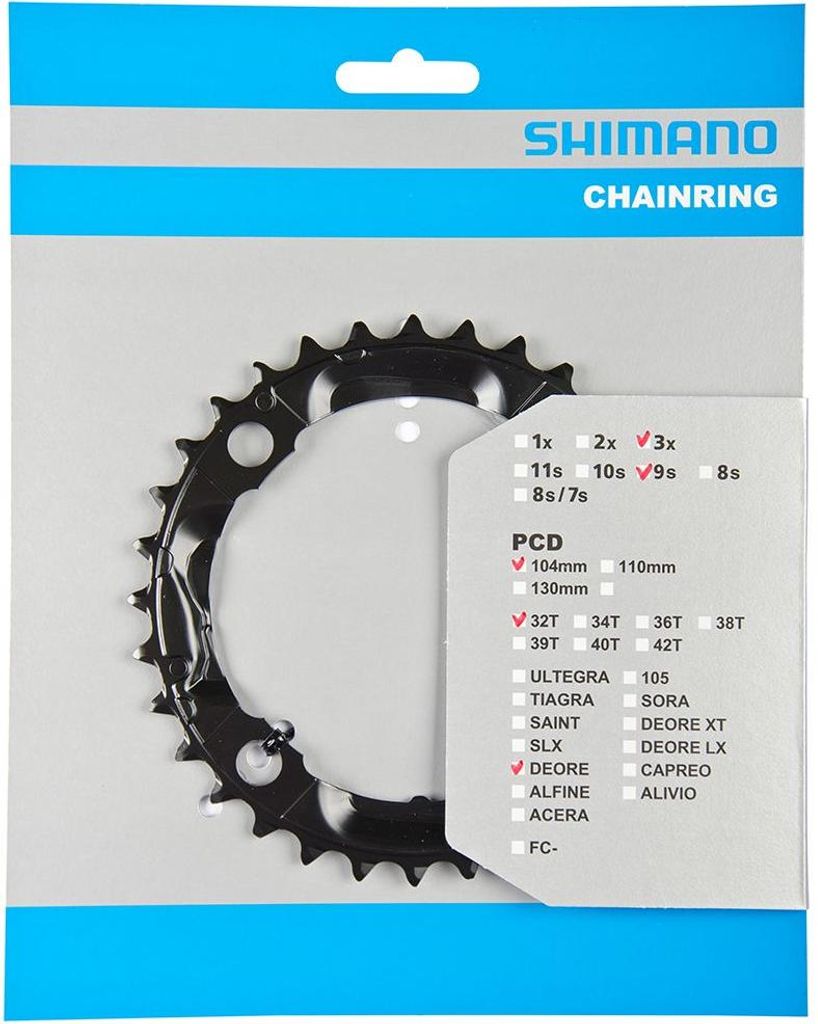 Shimano FC-M590 32 zubov 4-ramenný 9-rýchlostný 104 mm LK Obrázok produktu 