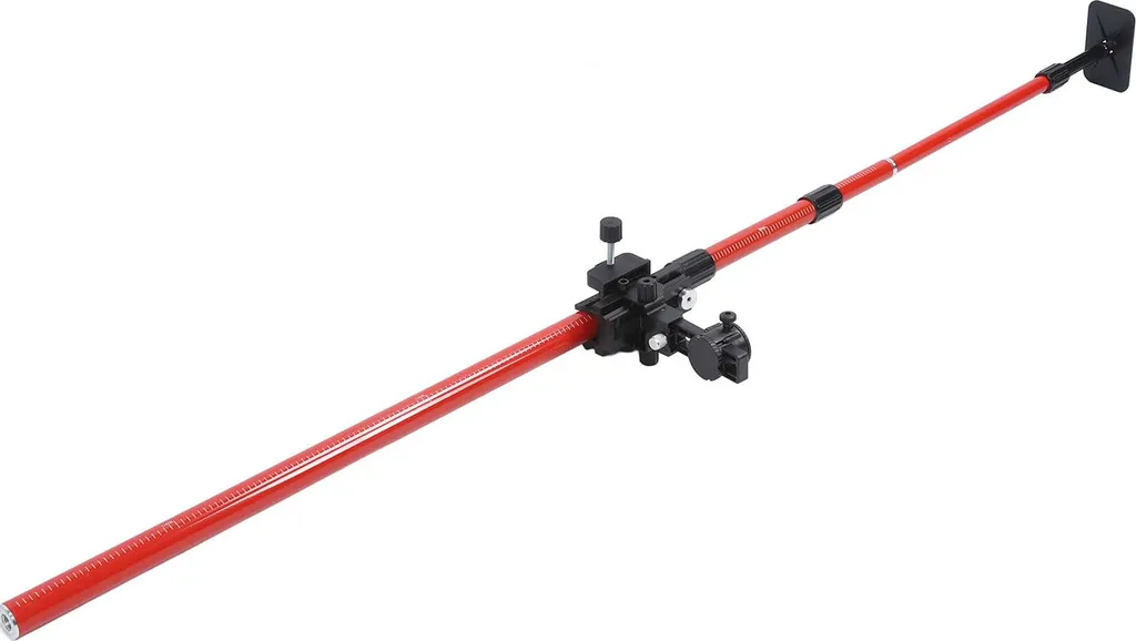 Jalon 4m ajustable en aluminium télescopique ultra léger et pivotant