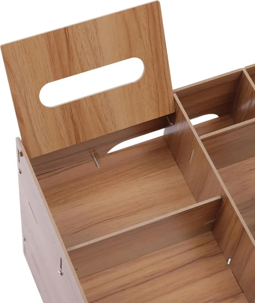 Libérez votre bureau du désordre : rangement bois A4 et support mobile - 12