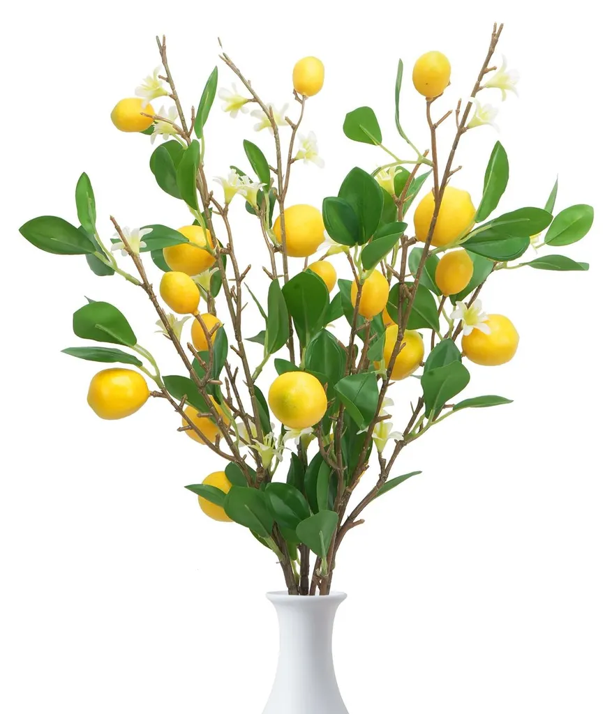 Branche décorative pour mariage et fête thème citronnier naturel