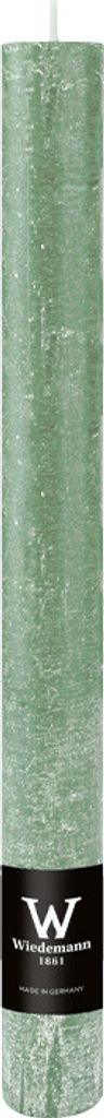 Stabkerzen aus Paraffin, Eukalyptus, Marble Rustik, Wiedemann, 250/35 mm, Brenndauer ca. 25h, 12 Stück