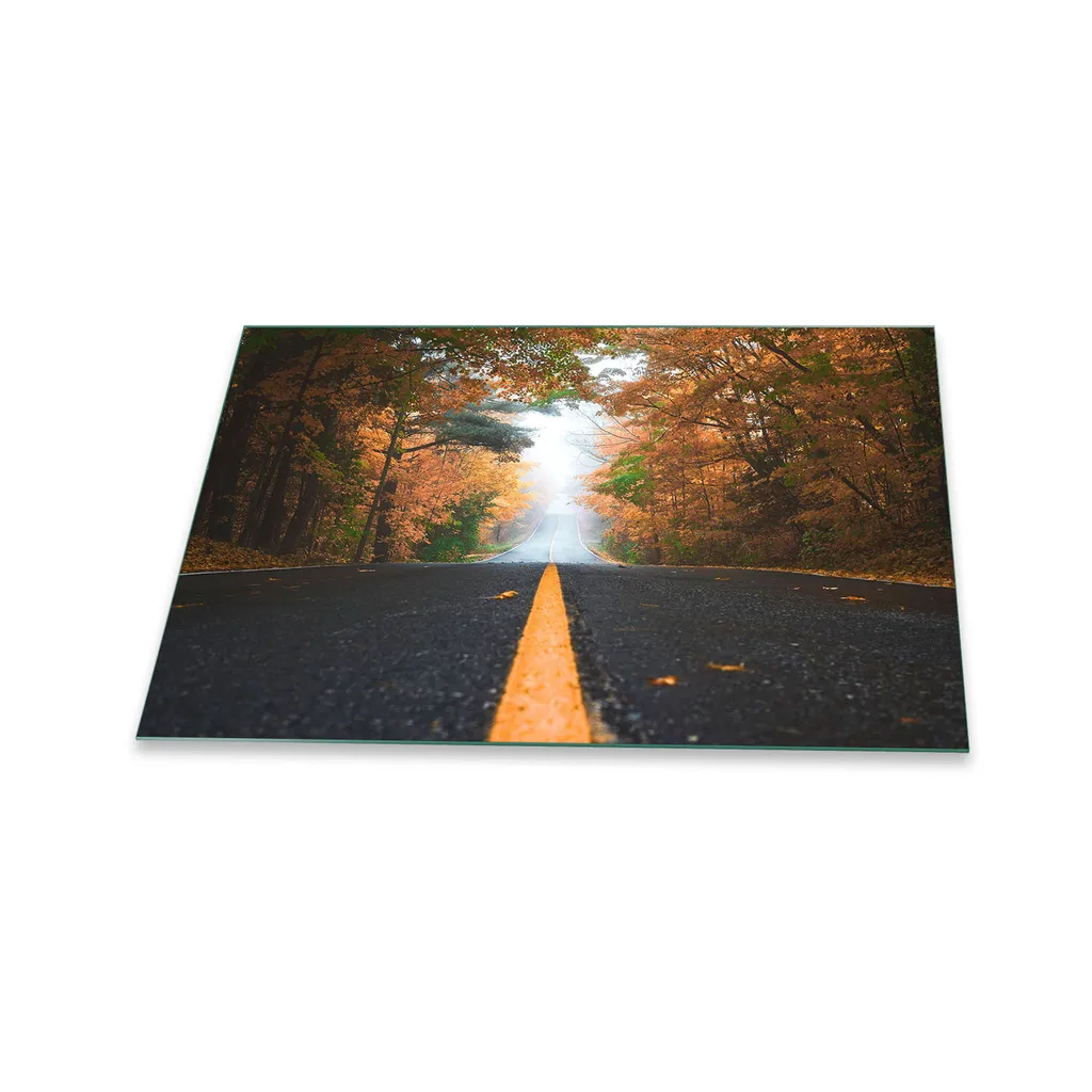 Piastra Copertura Piano Cottura 80x52 Vetro Marrone Naturale - Protezione