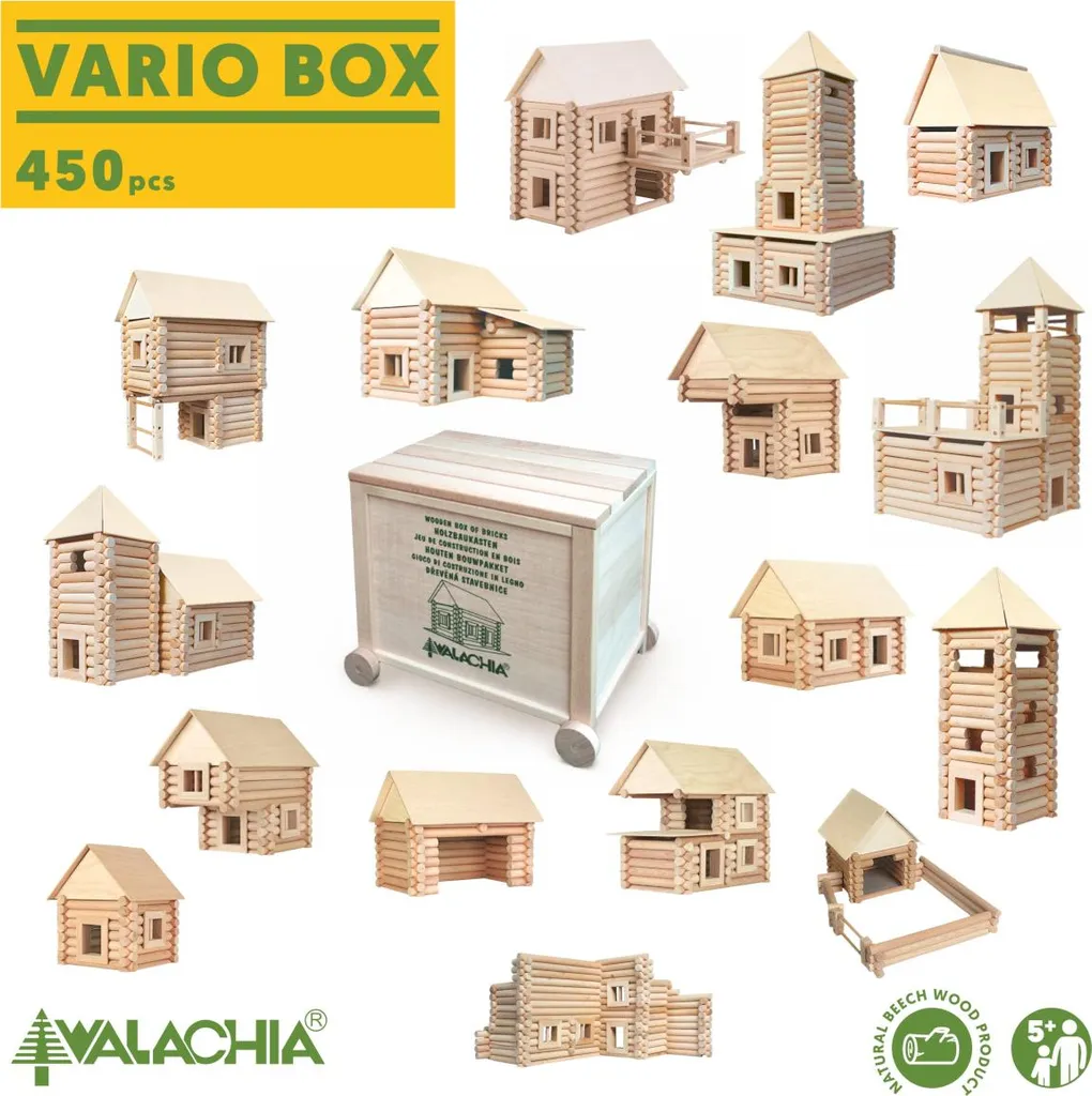 Kit bois Walachia Vario Box 450 pièces : Système d'assemblage modulable - 3