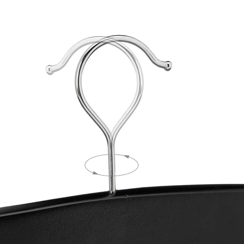relaxdays 4 x portacinture in legno nero - 1