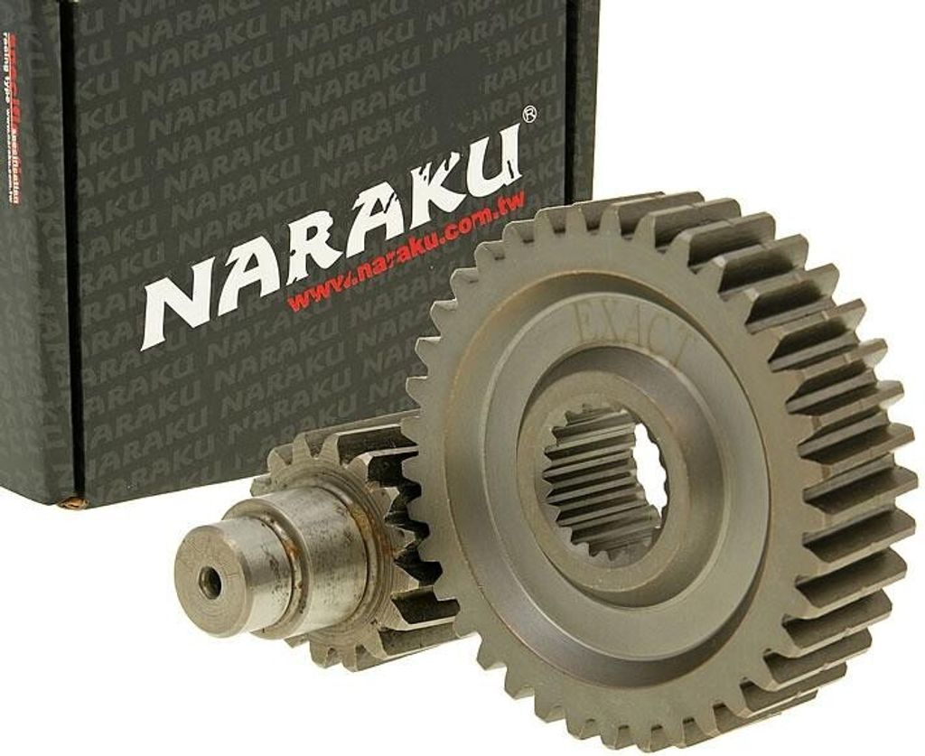Getriebe sekundär Naraku Racing 16/37 +25% für GY6 125/150ccm 152/157QMI